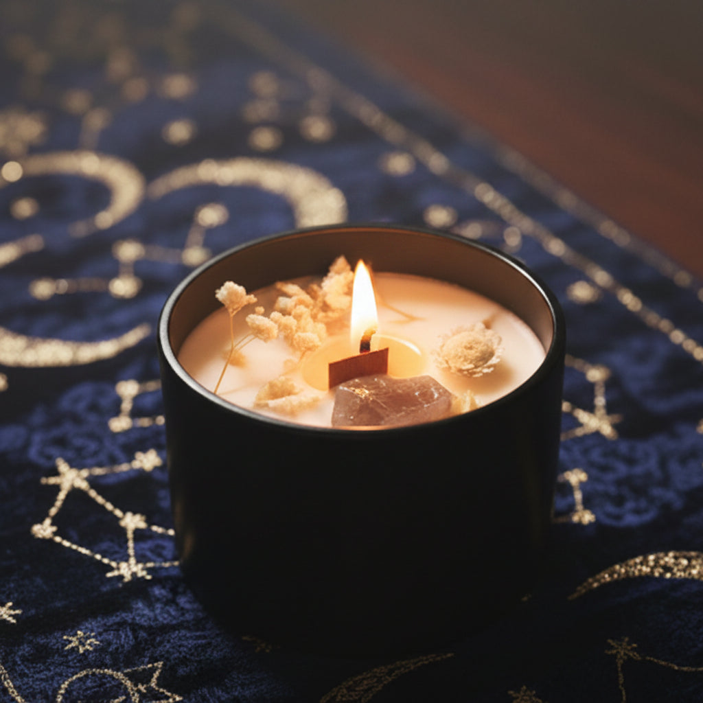 Hop Hare Crystal Magic Flower Candle - The Lion