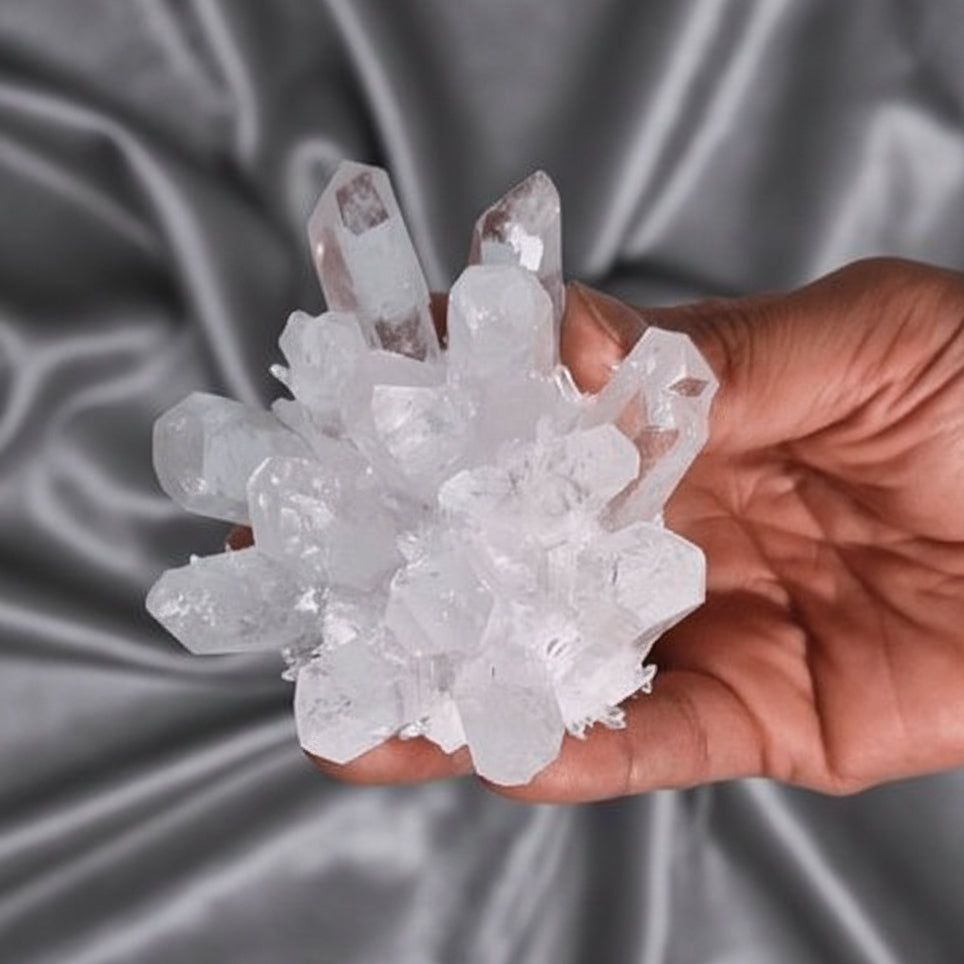 Crafted Quartz Cluster - Clear Quartz