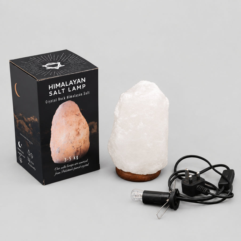 Crystal Rock Himalayan Salt Lamp - & Base apx 3-5kg