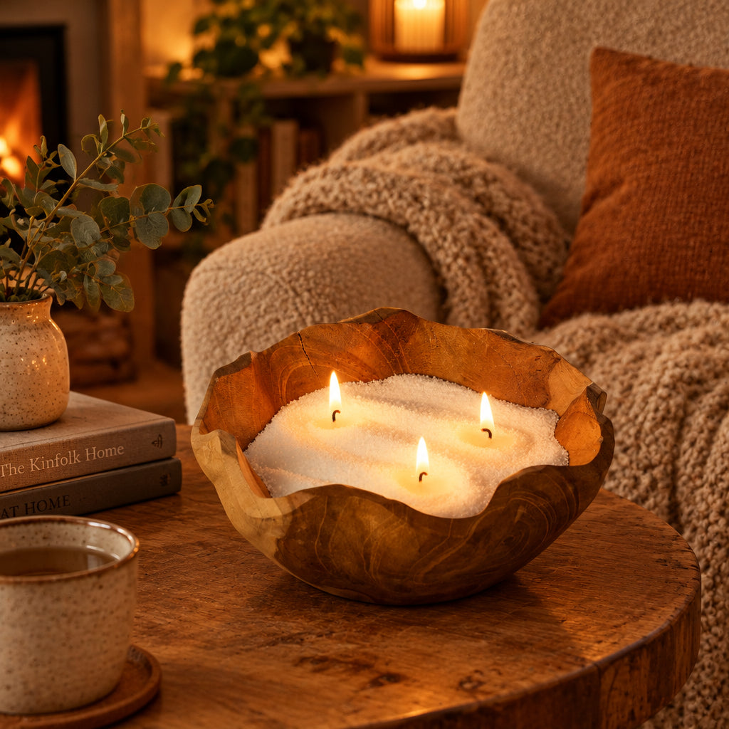 Fragranced Candle Sand - Warm Honey - Blush Bloom - 300g