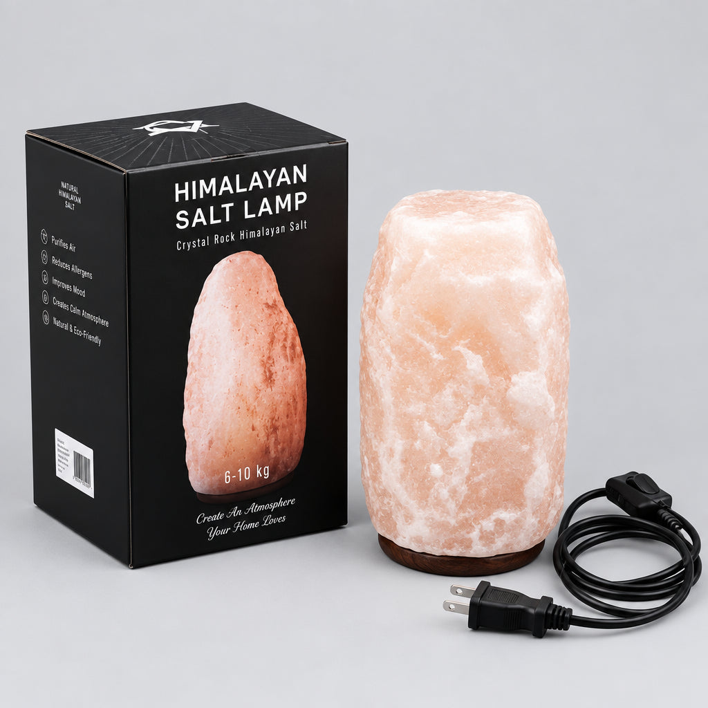Crystal Rock Himalayan Salt Lamp - & Base apx 8-10kg