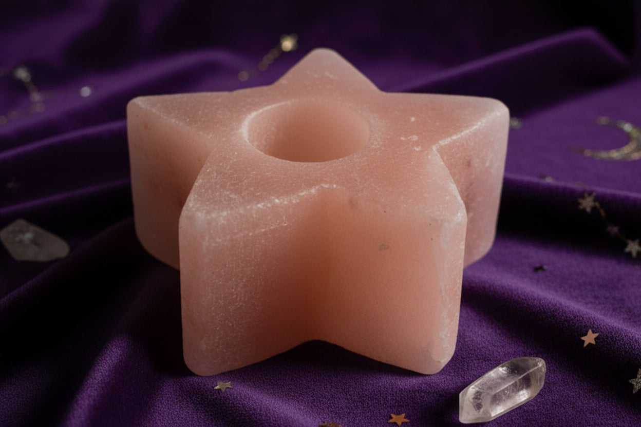 Salt Candle Holder - Star