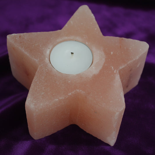 Salt Candle Holder - Star