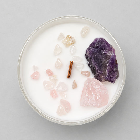 Chakra Crystal Candles - Third Eye Chakra