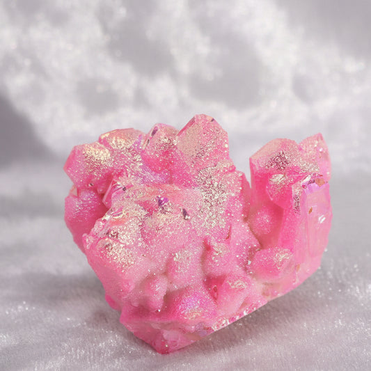 Med Enhanced Quartz - Aura Rose Halo Quartz