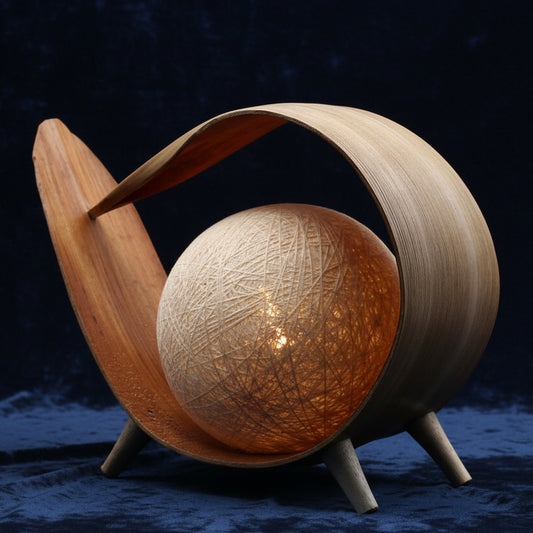 Natural Coconut Lamp - Natural Loop