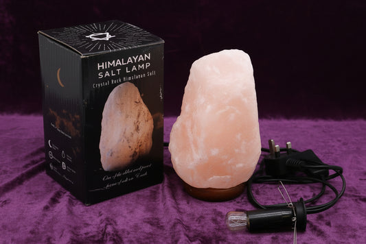 Crystal Rock Himalayan Salt Lamp - & Base apx 2-3kg