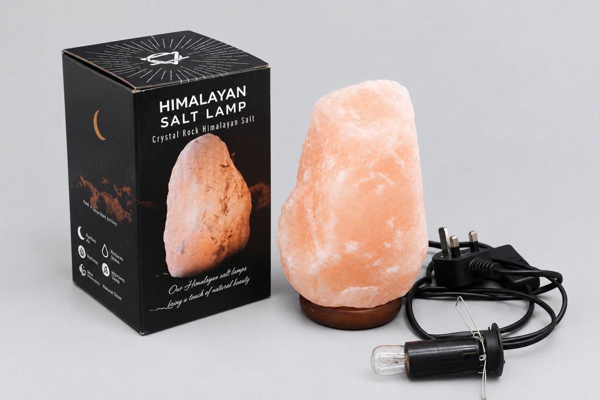 Crystal Rock Himalayan Salt Lamp - & Base apx 2-3kg