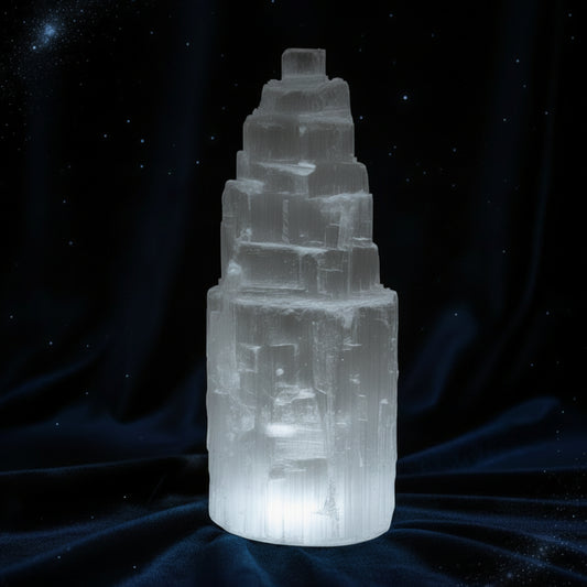 Natural Selenite Tower - 10 cm