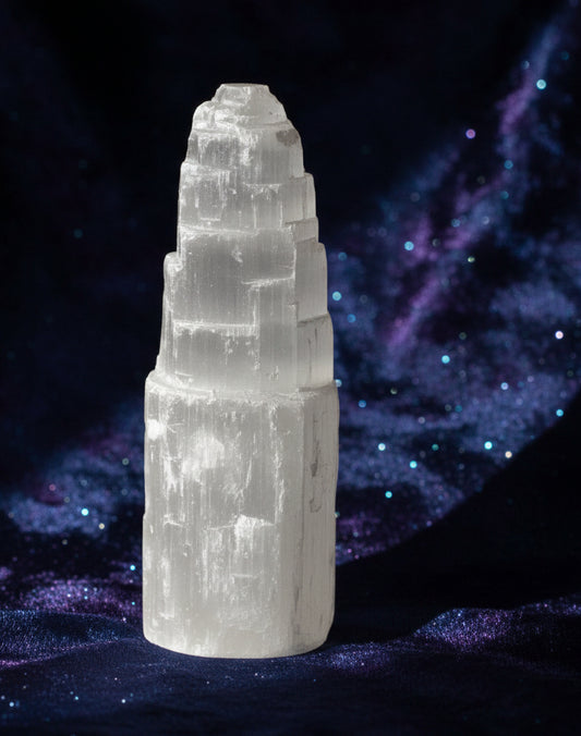 Natiural Selenite Tower - 15 cm
