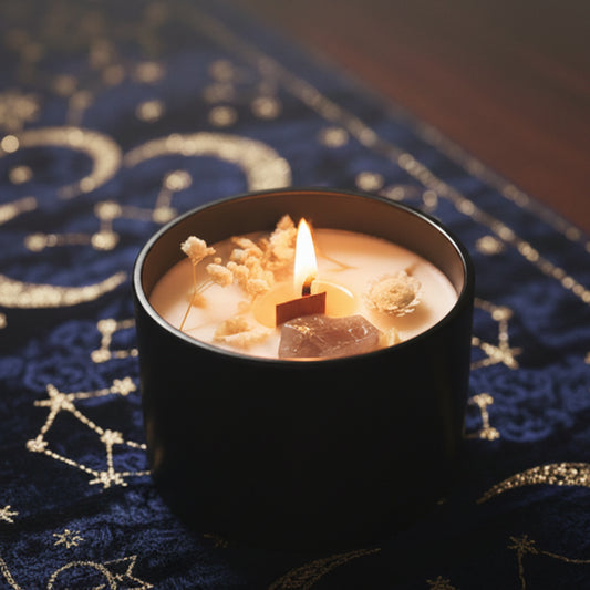 Hop Hare Crystal Magic Flower Candle - The Lion