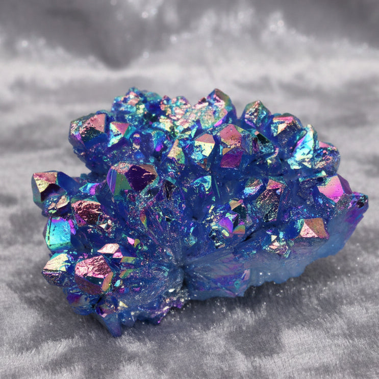 Med Enhanced Quartz - Aura Aqua Halo Quartz