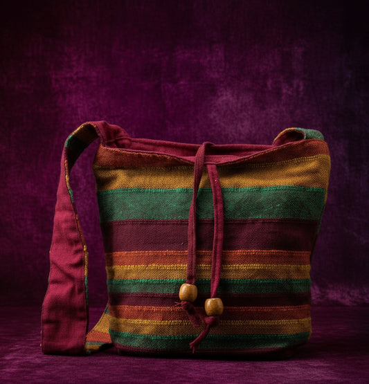 Nepal Sling Bag - Mountain Trek Tan & Greens
