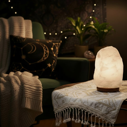 Crystal Rock Himalayan Salt Lamp - & Base apx 3-5kg