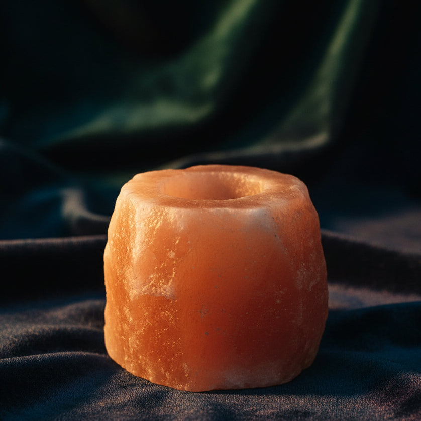 Quality Natural Salt Candle Holder