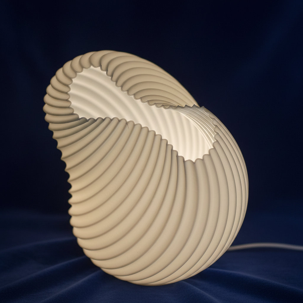 New Wave Lamp - USB - 3 settings - Shell Twisted