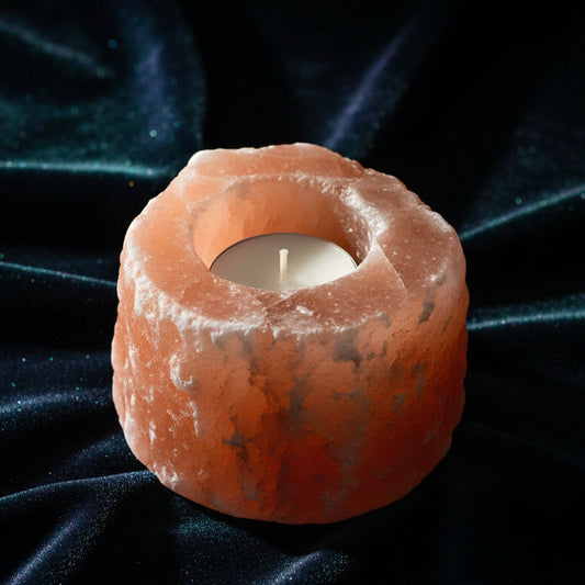 Quality Natural Salt Candle Holder