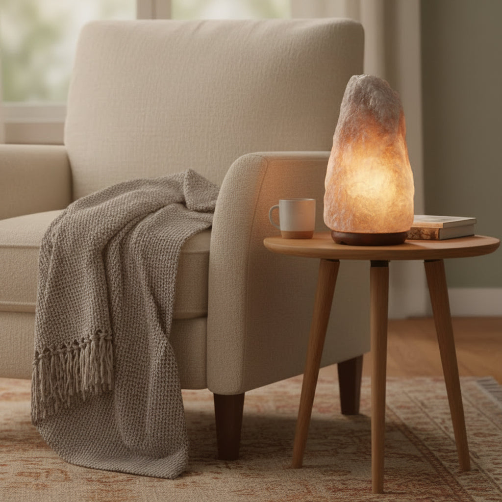 Grey Himalayan Natural Salt Lamp - 3-5kg