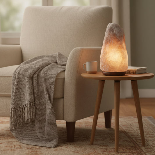 Grey Himalayan Natural Salt Lamp - 3-5kg