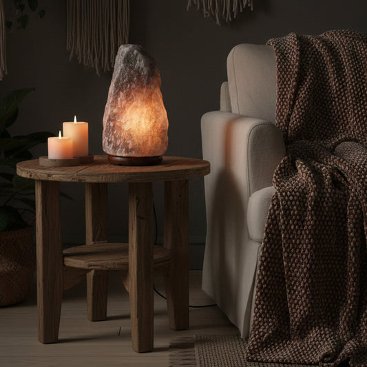 Grey Himalayan Salt Lamp - 1.5 - 2kg