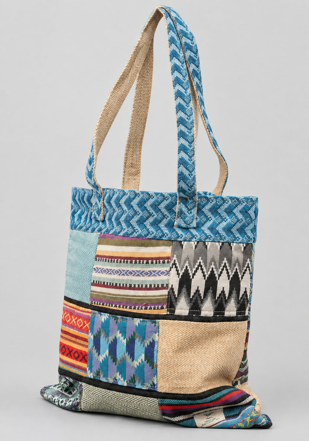 Patchwork Kathmandu Tote Bag - Dhaka Design