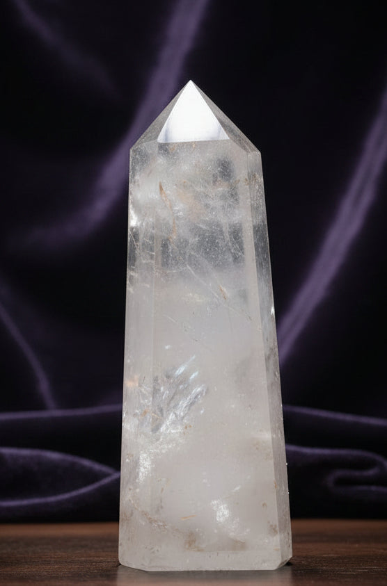 Gemstone Obelisk Point approx 5cm - Clear Quartz