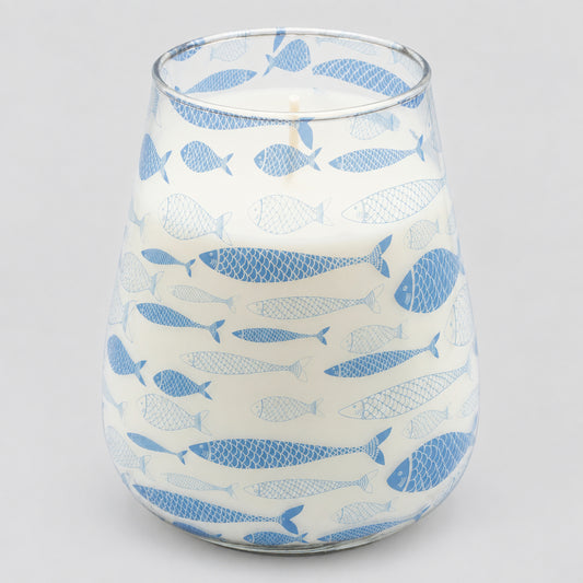 Tall Glass Jar Candles - Seabreeze