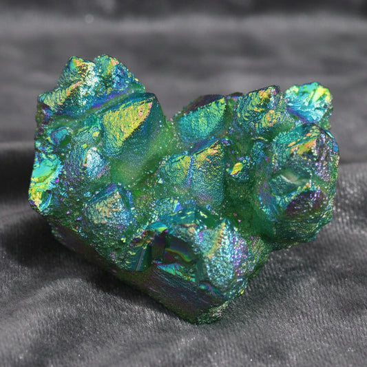 Med Enhanced Quartz - Aura Green Flame Quartz