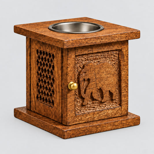Large Mango Box Burner - Elephant