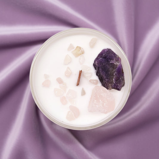 Chakra Crystal Candles - Third Eye Chakra