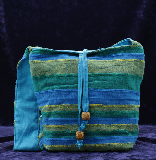 Nepal Sling Bag - Spring Meadows Green & Blue