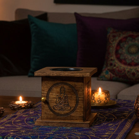 Large Mango Box Burner - Buddha