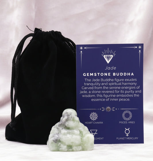 Gemstone Small Buddha - Jade