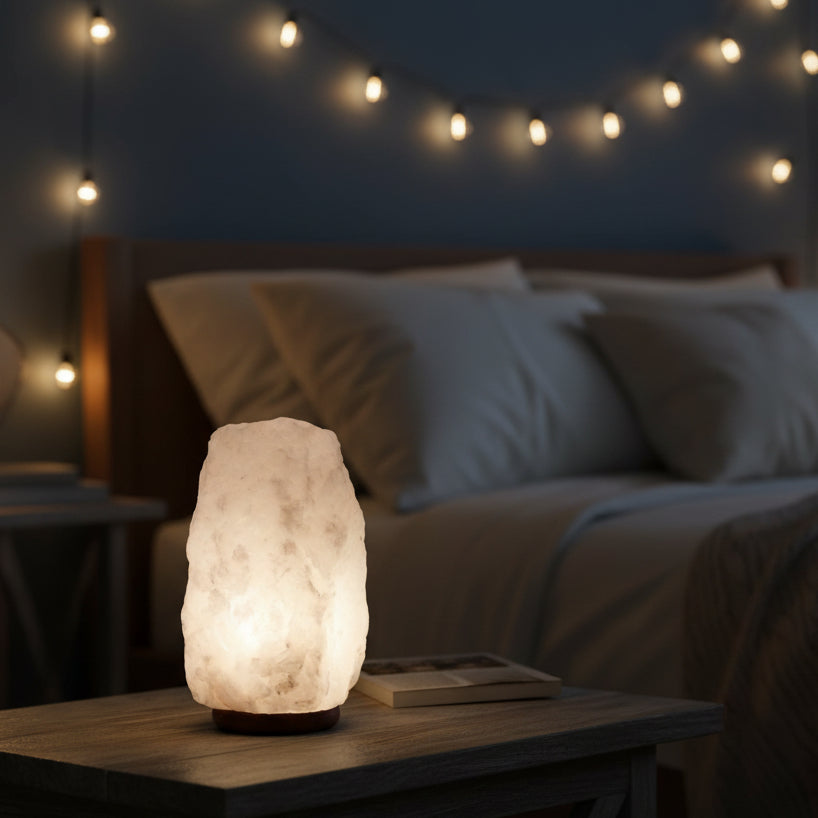 Crystal Rock Himalayan Salt Lamp - & Base apx 8-10kg