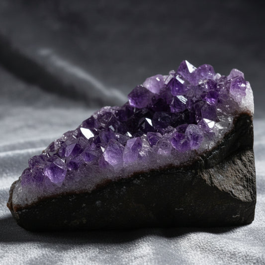 Medium Natural High Grade Amethyst Standing Cluster (approx 350-450gms 7.5-10cm)