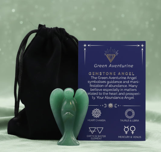 Gemstone Angel - Green Aventurine
