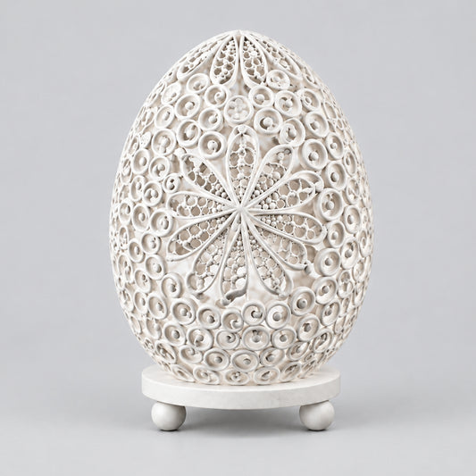 Boho Sea Shell Lamp - Cut Art Shell Oval - 15cm