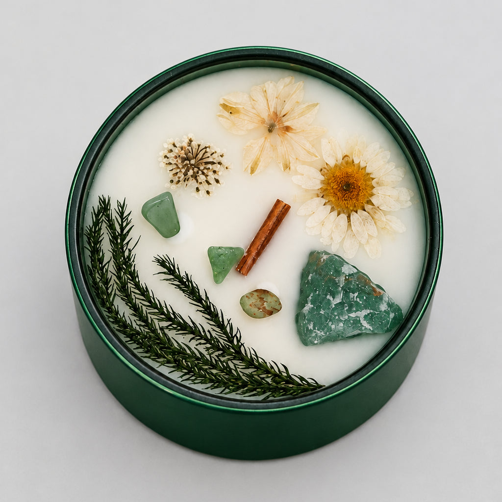 Hop Hare Crystal Magic Flower Candle - The Magician