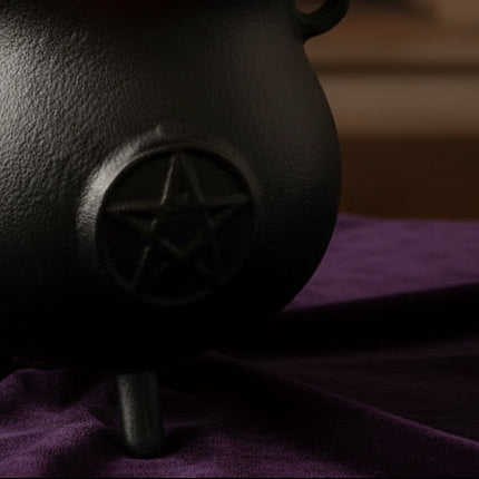 Extra Huge Cast Iron Cauldron with Pentagon 23x18cm (at least 4kg)
