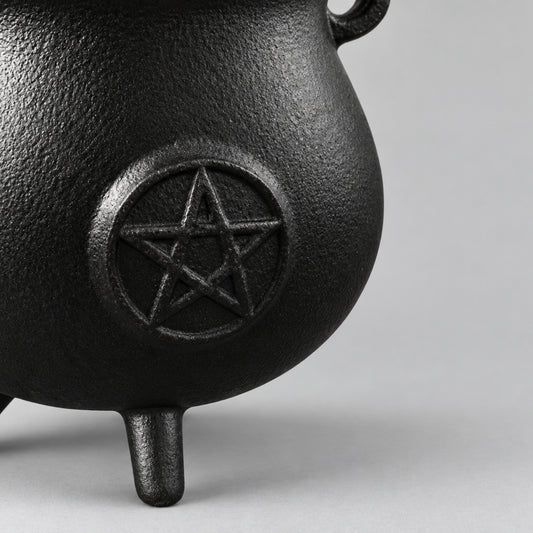 Extra Huge Cast Iron Cauldron with Pentagon 23x18cm (at least 4kg)