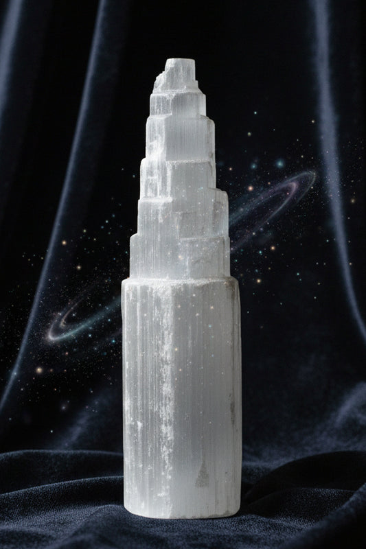 Natural Selenite Tower - 20 cm