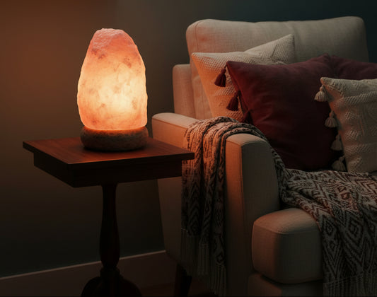 Quality USB Natural Salt Lamp - 11.5 cm Random Colours
