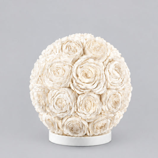 Boho Sea Shell Lamp - Rose Globe - 20cm