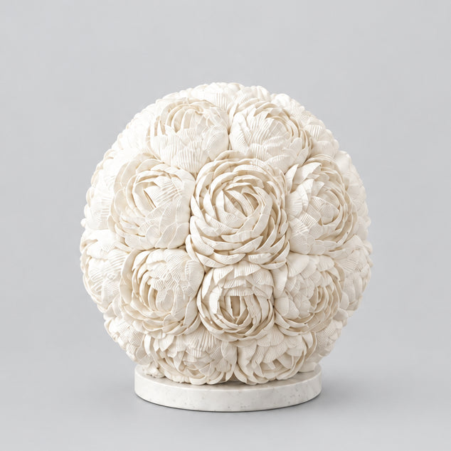 Boho Sea Shell Lamp - Rose Globe - 15cm